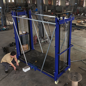 Plataforma Elevadora Eléctrica de Andamios de Bajo Consumo, 10m de Altura Ajustable, Bloqueo Rápido, para Trabajos de Remodelación Interior en Centros Comerciales - Product Image 6