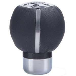 Pomo de Palanca de Cambios de Coche Cubierto de Cuero para la Mayoría de los Vehículos con Funda de Montaje de Plástico - Product Image 2