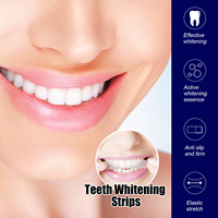 Bandes de nettoyage dentaire en gel 5D, soins d'hygiène bucco-dentaire, bandes blanchissantes pour les dents à double élasticité, fausses dents, placages dentaires HH