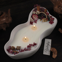 Plateau de bol de stockage de forme irrégulière pot de bougie moule en silicone pot de fleur tasse de bougie moule en silicone pour béton de ciment