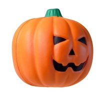 Boule de citrouille Anti-Stress en mousse, plastique, promotion, personnalisé, en forme de citrouille, d'halloween, à presser, jouets rampant