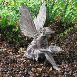 Casting Antique Bronze <strong>Garden</strong> <strong>Fairy</strong> <strong>Statue</strong> for Sale - Product Image 6