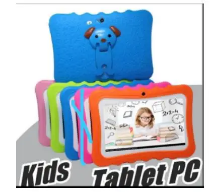 Amazon hot seller 7 Inch Quad Core Lovely Android Educational Kids WIFI Tablet PC Q88 Tablet For kids