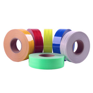 Floresan sarı kireç yeşil yansıtıcı bant 2 "X150FT araba kamyon yapıştırıcı dayanıklı PET reflektör yansıtıcı Sticker yol güvenli için - Product Image 3