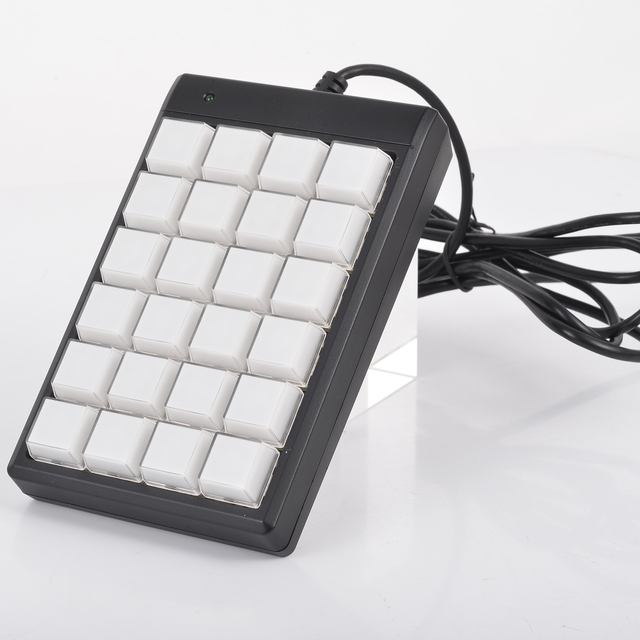 Factory Price 24-Keys with RGB Backlit Programmable Mechanical Cherry MX USB Keyboard