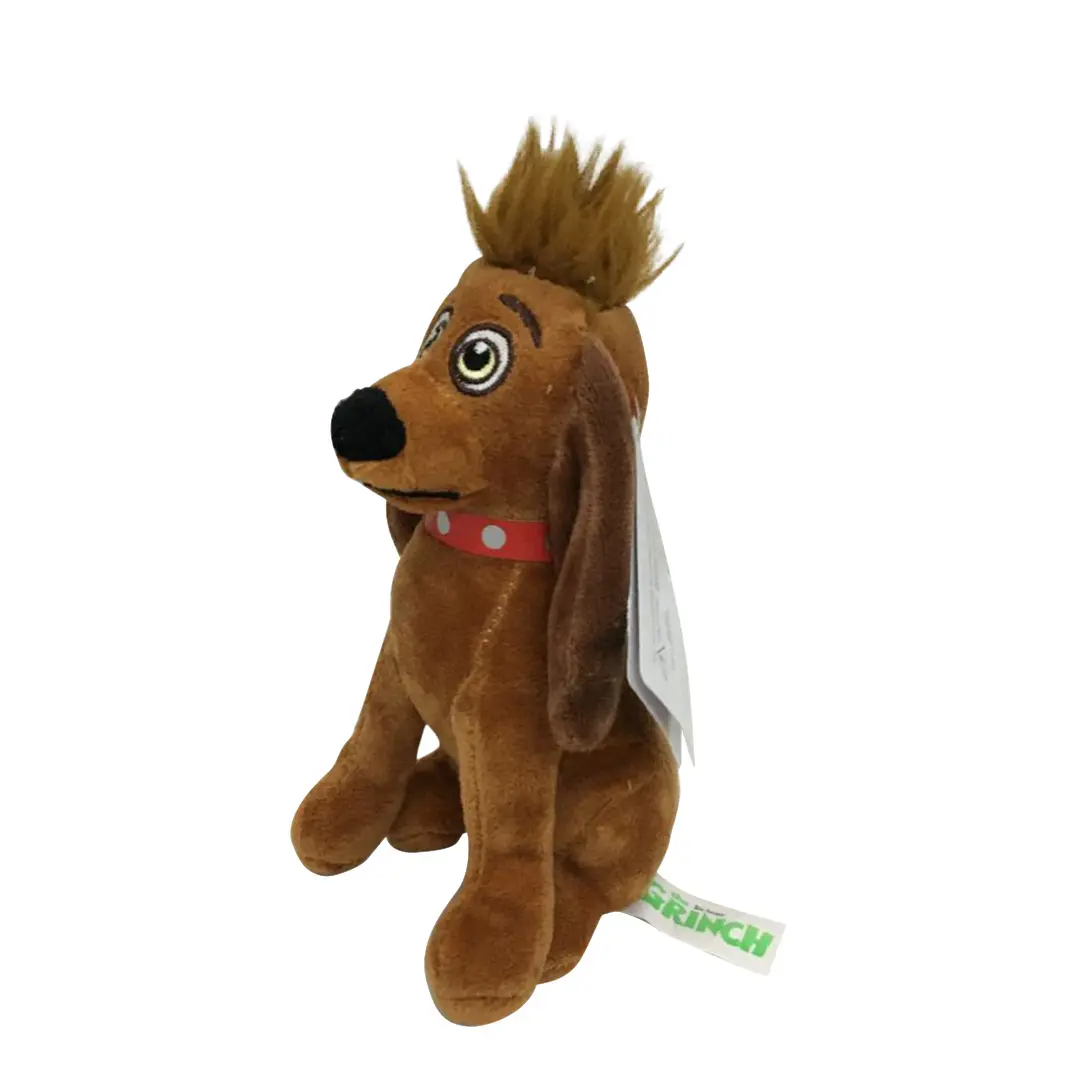 Grinch de Natal monstro verde boneco de pelúcia de desenho animado cachorro de estimação mastigar Grinch interativo cachorro marrom brinquedo de estimação verde de Natal