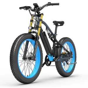 EU UK Stock 2022 Newest LANKELEISI RV700 lithium battery ebike mountain bike fat tire bike 48v 16ah 1000w electric bicycle