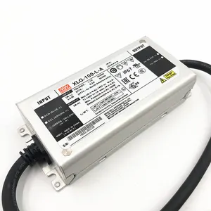 MEANWELL-controlador de corriente LED XLG-100-24, fuente de alimentación LED regulable, atenuación ajustable, 100W24V