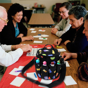 Mydays Extérieur Personnaliser Grande Capacité Durable Portable Rond Lavable <span class=keywords><strong>Bingo</strong></span> Crayon Organisateur Sac de Rangement avec Poignée - Product Image 6