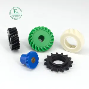 Chống mài mòn CNC tùy chỉnh tiêm đúc Nylon pa6 xoắn ốc Bánh Răng Truyền phụ kiện nylon xoắn ốc bánh răng côn