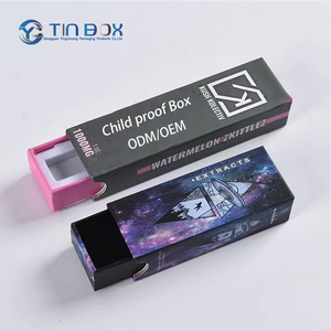 Child Proof Box Cigarette Roll Paper Box Smell Smoking Packaging Child Resistant Paper Box