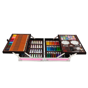 Nhà Sản Xuất Bán Buôn Màu Nước Bút Nghệ Thuật Thiết Lập Trẻ Em Của 145 Nhôm Hộp Bàn Chải Màu Bút Graffiti Văn Phòng Phẩm Nguồn Cung Cấp - Product Image 4
