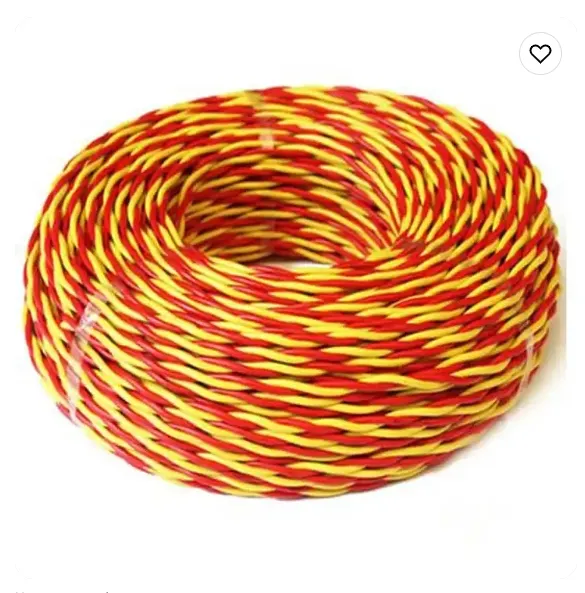 China Supplier Electric Wire And Cable 10mm Coated Flat Ribbon Wire Twisted Pair Cable