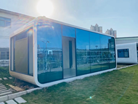 Maison préfabriquée écologique Apple Cabin avec cuisine, chambre et bureau - Pod mobile de luxe pour le tourisme et les villages de vacances