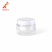 Pot en plastique transparent OEM/OED personnalisé de 15g/30g avec double paroi intérieure pour gel à ongles, crème pour le visage et les yeux, et produits cosmétiques et de soin