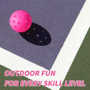 USAPA Approved Portable Pickle <span class=keywords><strong>ball</strong></span> Set 3er Pack Plastik kugeln mit 40 Löchern und High Bounce Custom Logo für Outdoor-Sportarten - Product Image 3