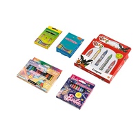 Crayons solides non toxiques lavables de couleur Crayons pour enfants 24 couleurs Ensemble boîte de couleur Crayons pour dessiner