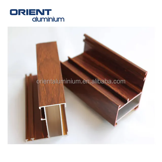 उच्च गुणवत्ता एल्यूमीनियम प्रोफ़ाइल लकड़ी अनाज, अनुकूलित एल्यूमीनियम लकड़ी खत्म, एल्यूमीनियम प्रोफ़ाइल लकड़ी रंग