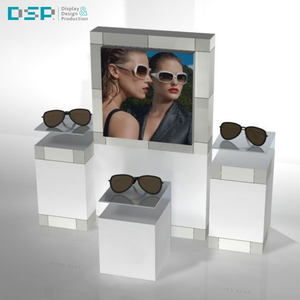 DSP Vietnam Factory unique three-layer staggered design acrylic eyewear display stand is used for showcasing eyewear - Product Image 4
