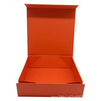 Tour verte en gros pliable en carton dur coffrets cadeaux Logo personnalisé autocollant sceau magnétique emballage décent Orange Carton papier