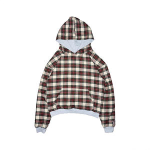 Sudaderas con capucha Reversible Street Hip Hop Grid Sudadera al por mayor - Product Image 3