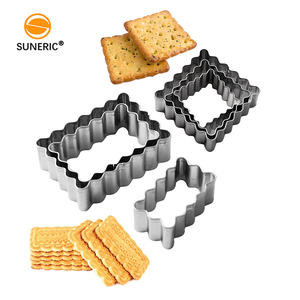 Ensemble de mini <span class=keywords><strong>emporte</strong></span>-pièces rectangulaires en métal de qualité alimentaire moule de cuisson de fête moule de presse à biscuits en acier inoxydable - Product Image 2