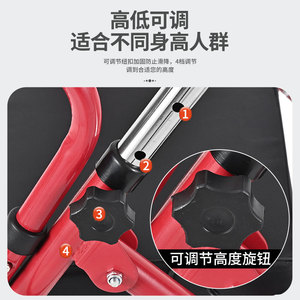 Carrito de compras plegable de cuatro ruedas para personas mayores con asiento y cesta para asistencia a ancianos - Product Image 4