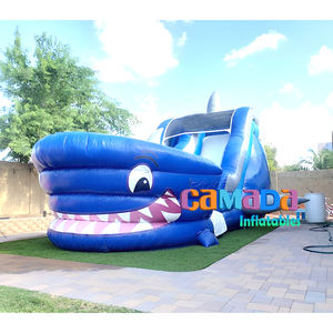 Glissière d'eau gonflable commerciale <span class=keywords><strong>de</strong></span> requin pour l'enfant grand cavalier <span class=keywords><strong>de</strong></span> maison <span class=keywords><strong>de</strong></span> rebond bon marché - Product Image 4