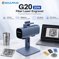 Machine de gravure laser à fibre SCULPFUN G20 20W 1064nm 10000mm/s, marqueur métallique pour bijoux, outils et cadeaux