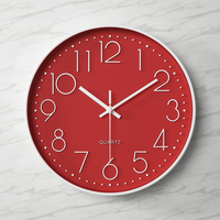 Reloj de pared de cuarzo silencioso, reloj digital cúbico, reloj de pared para sala de estar y dormitorio, reloj digital simple, decoraciones para el hogar