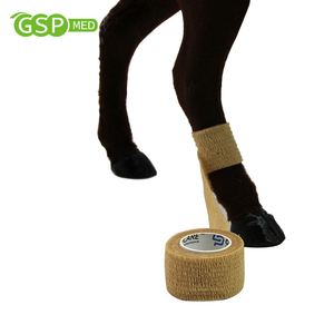 2.5cm * 4.5m perban dokter hewan tanpa tenun bungkus tahan keringat Multi warna elastis perekat diri perban produk medis pemasok pertolongan pertama - Product Image 6