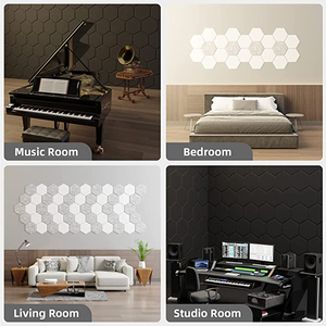 Isolateur de panneau acoustique d'isolation acoustique Studio de musique insonorisation Stickers muraux maison chambre enregistrement absorbant le bruit - Product Image 2