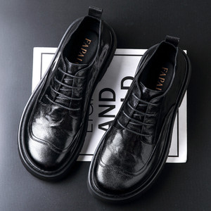 Chaussures Derby en cuir noir pour homme FAPALEC, à lacets, pour le bureau, style formel, toutes saisons - Product Image 3