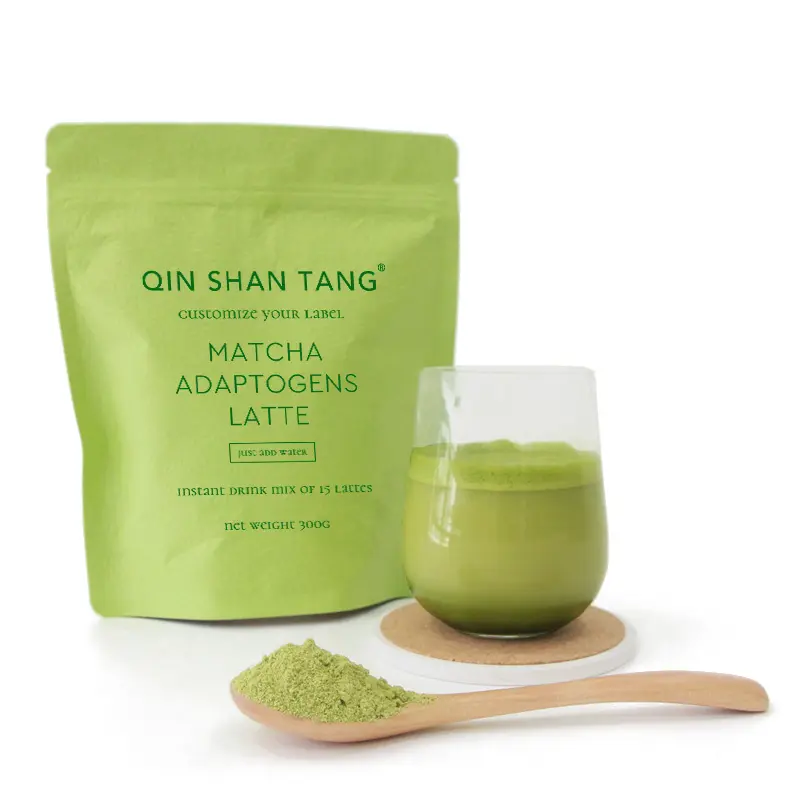 Eigenmarke Instant-Matcha-Pulver Matcha Latte grüner Tee Extrakt Pulver Getränke Matcha-Schlankheitspulver zeremonielle Qualität Probe