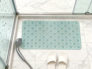 Alfombrilla de baño antideslizante de PVC rectangular con ventosas, transparente, para sala de masajes, piscina, hotel, bañera, spa, alfombra de suelo en stock - Product Image 2