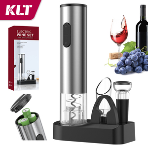 Ouvre-bouteille automatique le plus vendu, fonctionnant sur piles, en acier inoxydable, ensemble d'ouvre-bouteille électrique pour vin, pour usage en restaurant - Product Image 1