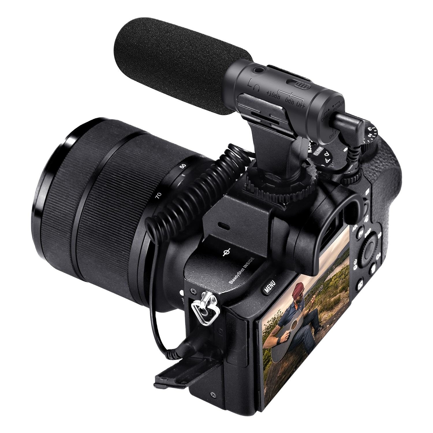 DSLR Camera Microphone for Canon 600D D221 Rig Kit