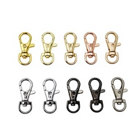 Mousqueton pivotant de 10 mm pour porte-clés, fermoir mousqueton, connecteur d'anneau de clé fendu pour sac, ceinture, chaînes de chien, fabrication de bijoux DIY
