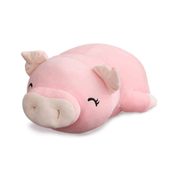 Peluche personnalisée en forme de cochon lesté, jouet en peluche doux et lesté, cochon rose en peluche pour l'anxiété
