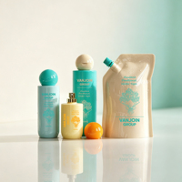 Flacon de luxe à bouchon à bille pour lotion 100ml 150ml 250ml, flacon pour soins de la peau, toner, shampoing, pochette souple verticale avec bec verseur, emballage cosmétique personnalisé