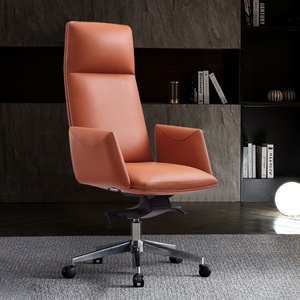 Wholesale Indoor Modern High Back PU Ergonomic Swivel Office Chair OEM Produce Executive Luxury Leather Office Chair - Product Image 2