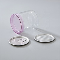 Boîte de conserve transparente de 300 ml avec couvercle en plastique pour thon