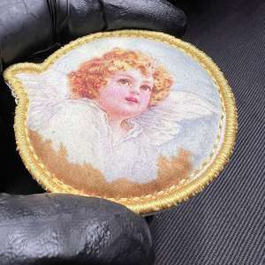 Patch brodé personnalisé en gros pour vêtements, patchs brodés personnalisés avec logo de marque imprimé - Product Image 6