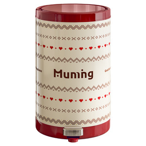 Muming Cylindrical Trash Can 8593 Printed With Foot Pedal For Kitchen Living Room Bedroom Indoor Use - Product Image 5