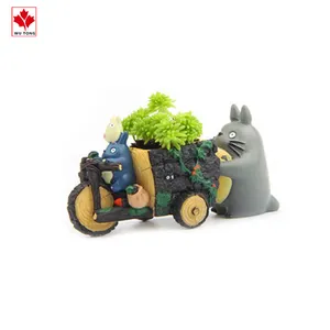 Tùy Chỉnh Nhựa Sáng Tạo Động Vật Hoa Chậu Totoro Planter Trang Trí Sân Vườn Trang Trí Nội Thất Quà Tặng