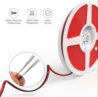 Câble de haut-parleur haute performance 12 AWG 2 conducteurs torsadés rouge/noir isolé PVC SAE J 1128/1995 pour 2*3.3mm jumelé