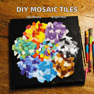 Mini <span class=keywords><strong>Azulejos</strong></span> de Vidrio Reciclado Irregulares, Piezas Pequeñas Aleatorias para Manualidades, Diseño Gráfico de <span class=keywords><strong>Mosaico</strong></span> a Granel - Product Image 2