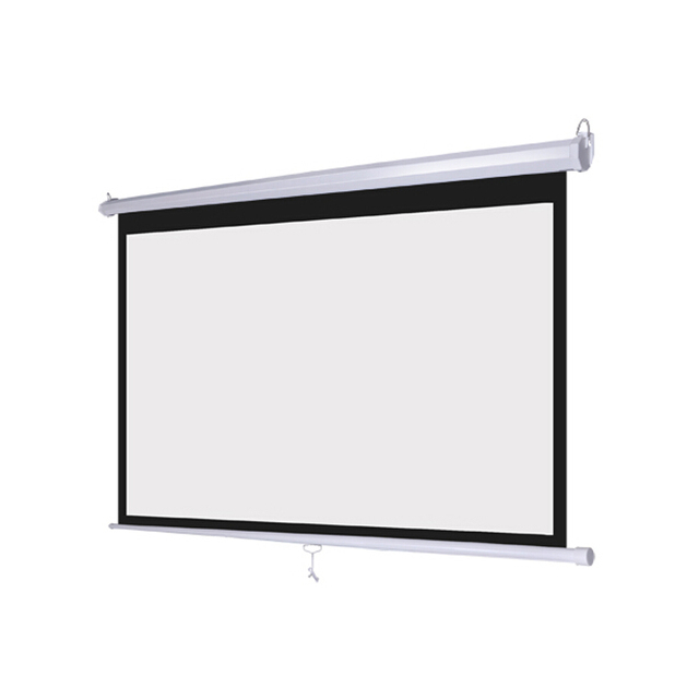 Home Cinema 150 Inch Roll up Projection Screen /Matte White Pull up /pull Down Manual Projector Screen 100 Inch 120 Inch