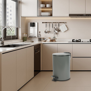 Nhà Sản Xuất Hộ Gia Đình 3L 5L 12L Vòng Rác Bin Kim Loại Thùng Rác Thùng Để Bán Xách Tay Thùng Rác Có Thể Với Mềm Đóng Nắp - Product Image 4