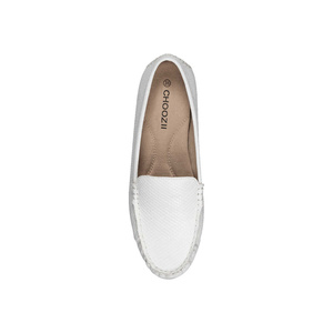CHOOZII Wholesale Casual Shoes <strong>Ladies</strong> Women Cushioning <strong>White</strong> Genuine Leather Simple Style <strong>Loafers</strong> - Product Image 2